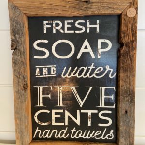 Fresh Soap Sign
