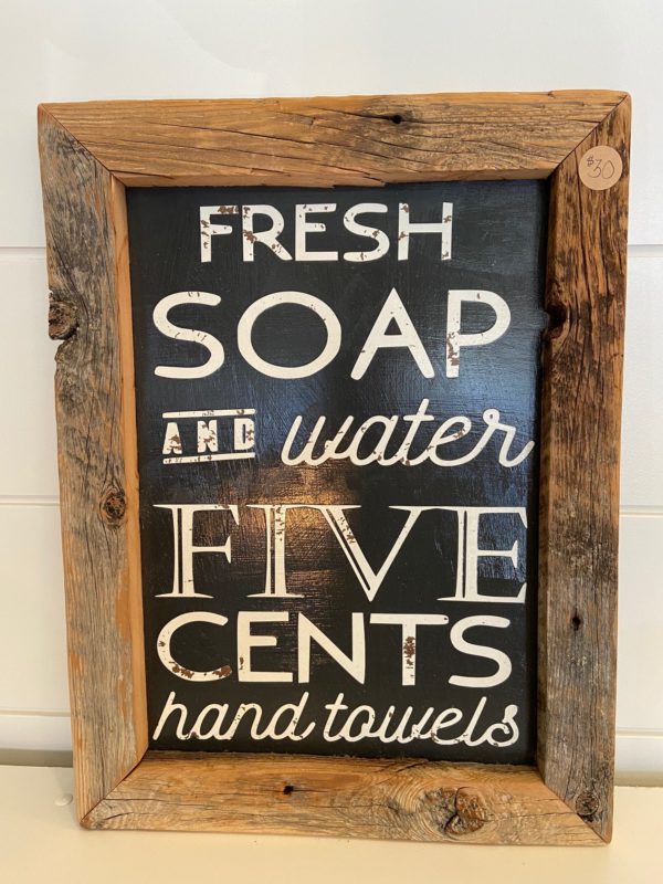 Fresh Soap Sign